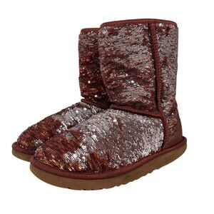 UGG Women's Size 7 Classic Short Sequin Sparkle Boots Multicolor